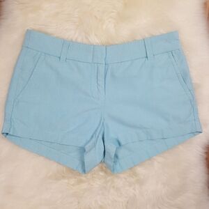 J. Crew Factory Blue Cotton Shorts Size 2